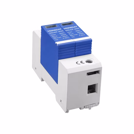 Sinoasian 2p 500V 800V 1000V DC PV Solar 20ka 40ka Überspannungsschutzgerät mit Beleuchtungsschutz